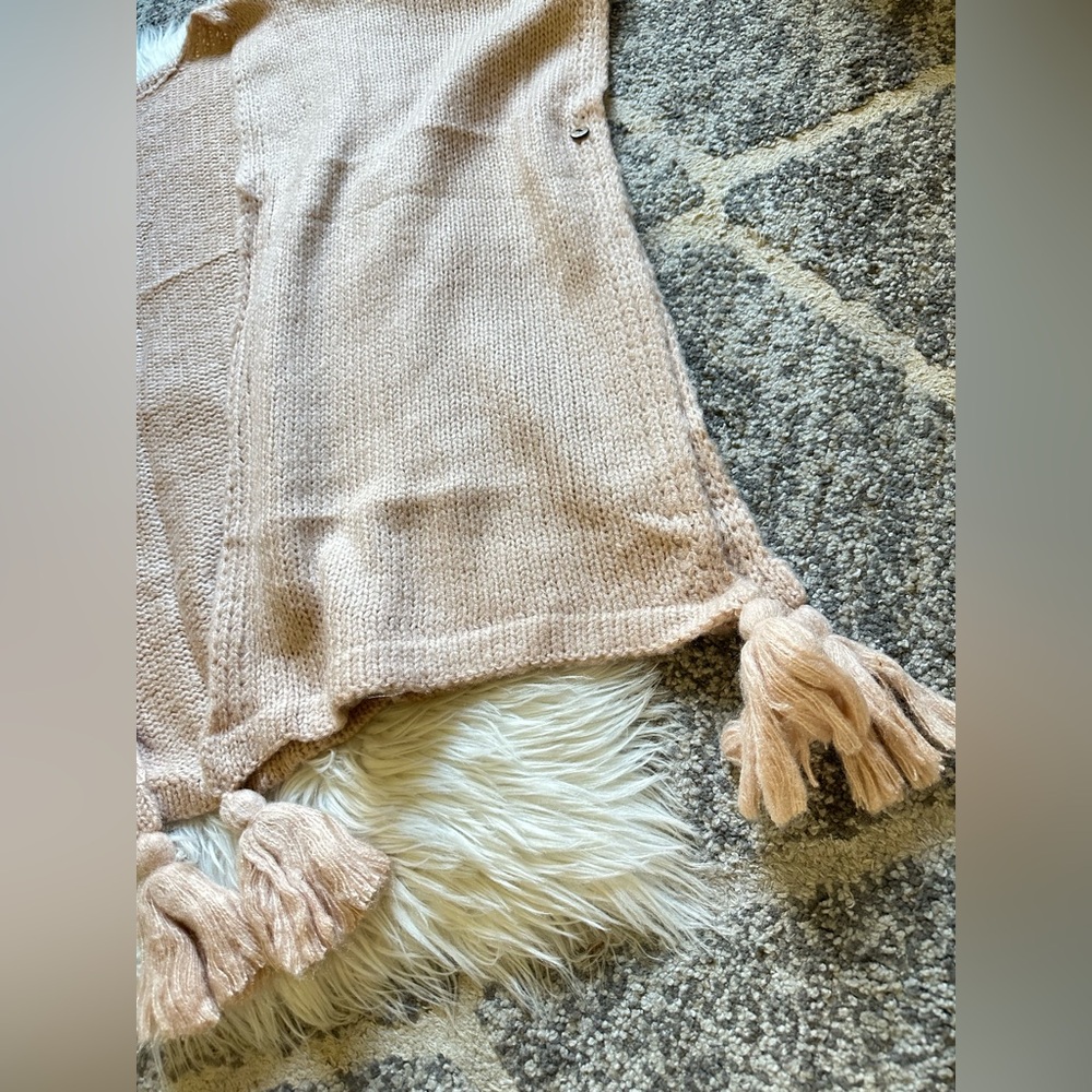 Sweater knit poncho / open cardigan - Picture 2 of 6